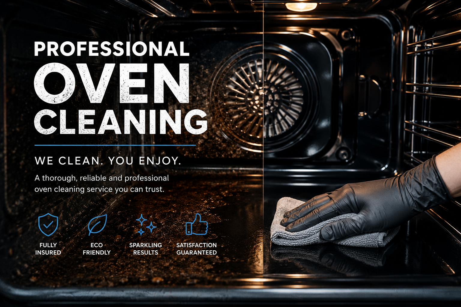 Professional oven cleaning